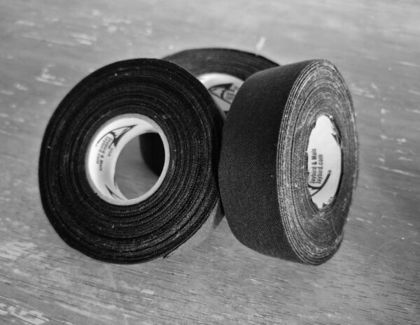 Case of Hockey Tape - Black Cloth (36 rolls)